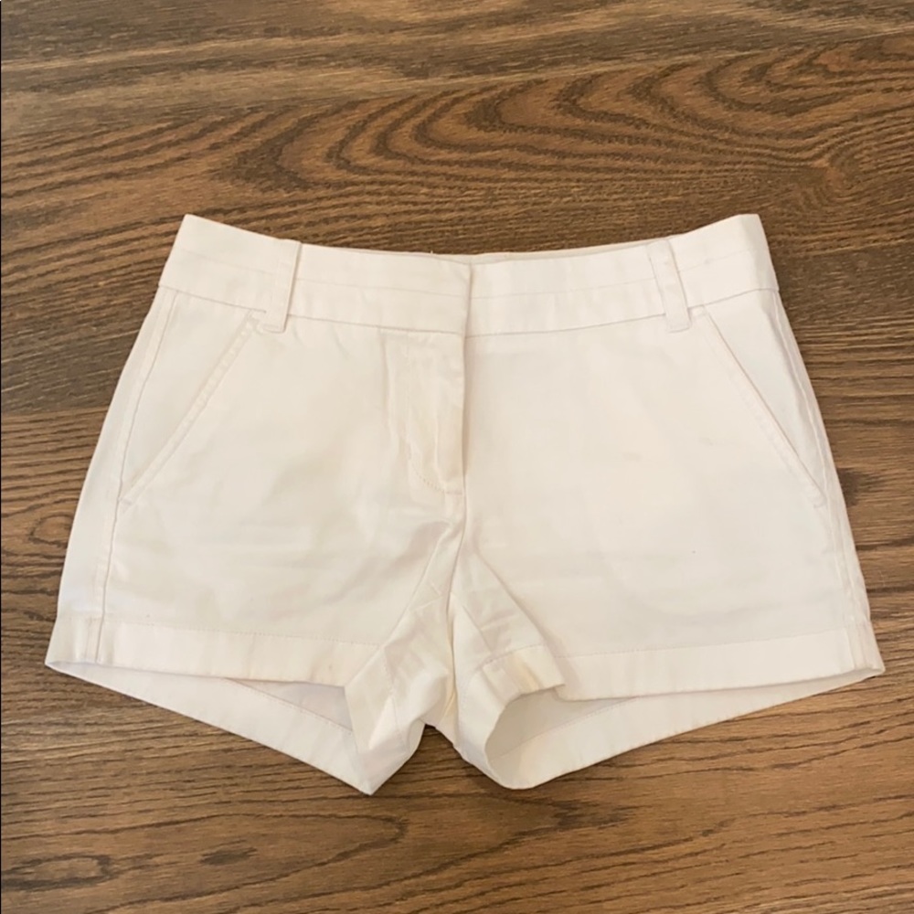 J crew White Chino Shorts